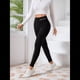 thumbnail image 4 of Leggings de Cintura Alta y Gruesos para Mujer: Pantalones de Yoga, Ciclismo y Entrenamiento con Control de Abdomen Sin Transparencias. Inglés y Negro M, 4 of 7