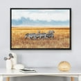 thumbnail image 3 of wall26 Framed Canvas Print Wall Art African Savanna Safari Jungle Zebra Family Nature Animals Photography Realism Rustic Scenic Landscape Colorful for Living Room, Bedroom, Office - 24"x36", 3 of 5