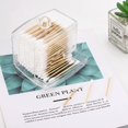 thumbnail image 3 of Saim 2pcs Cotton Swabs Storage Holder Box， Transparent Makeup Case Cosmetic Container，8.7*7.8*9.2cm, 3 of 7