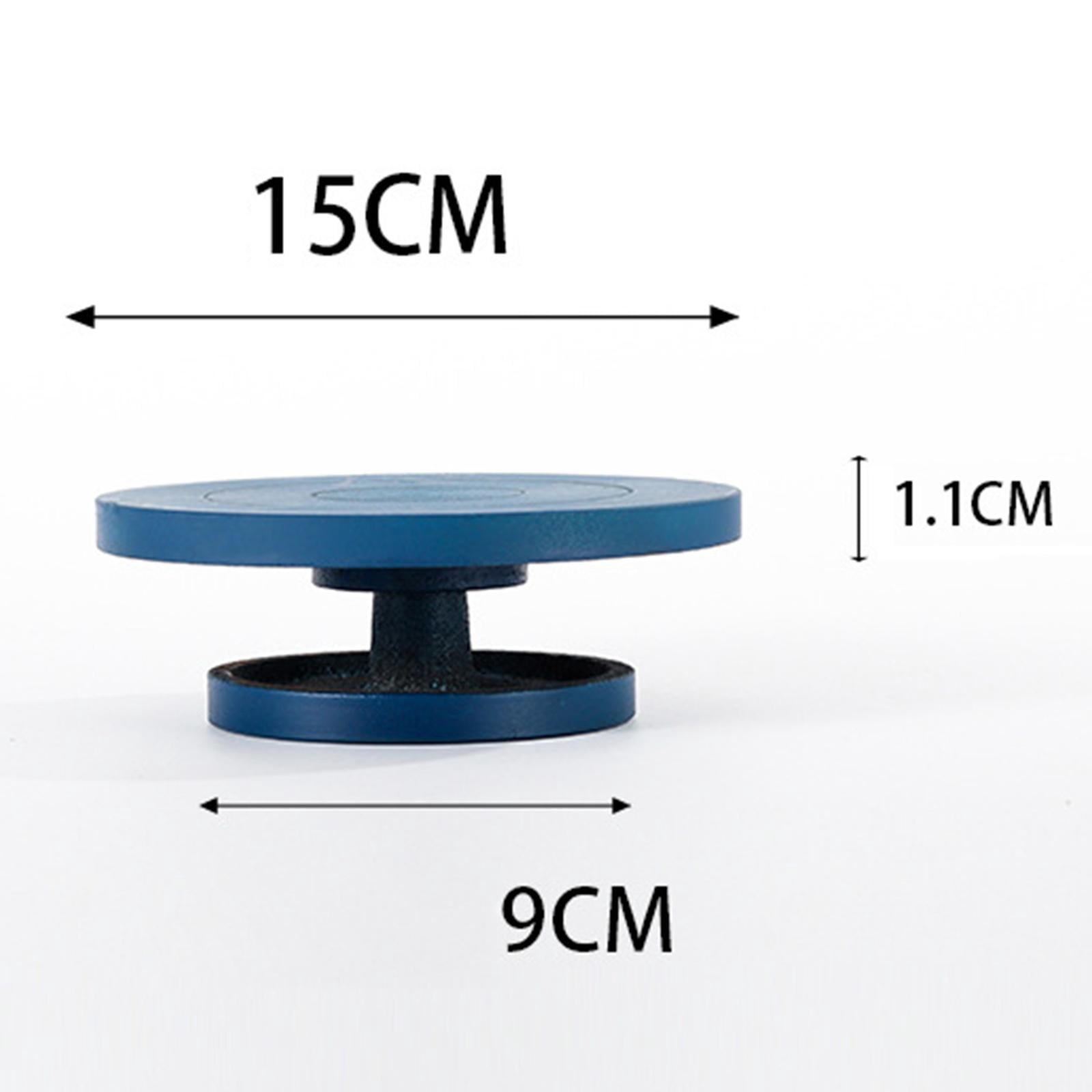 15cm Pottery Banding Wheel Sculpting Wheel Metal Construction Pottery Tool Durable Rotating Table Turntable for Model Marking, Artistic Work