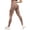 Brown, variant on Women's High Waist Yoga Leggings Scrunch Butt Workout Pants Deep V Waist V Back Peach Hip Lifting Full Length Tummy Control Gym Trousers