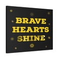 thumbnail image 4 of Brave Hearts Shine Inspirational Motivational Quote Canvas Wall Art for Home Decor Ready-to-Hang, 4 of 15