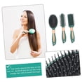 thumbnail image 3 of Set de herramientas para peinar el cabello con peine desenredante, cepillo curvo ventilado y masajeador de cuero cabelludo para mujer., 3 of 5