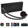thumbnail image 7 of AURAFLOW X 240 CPU Water Cooler 12V RGB AIO Cooler 240mm CPU Liquid Cooler 2X120mm RGB Fan, Intel 115X/1200/2066, AMD AM4, 7 of 7