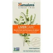 Himalaya LiverCare Herbal Supplement, Liver Cleanse & Support, Vegan, Non-GMO, 180 Capsules