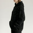 thumbnail image 3 of Rhinestone Hoodie Women | Oversized | Unisex Sparkly Pullover Hoodie Shimmer Glitter Sweatshirt | for Streetwear, 3 of 9