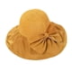 thumbnail image 2 of Sombrero de ala ancha para mujer, sombrero protector de viaje, sombrero de verano, gorra de pesca para Amarillo jengibre, 2 of 9