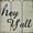 White, variant on 16 in x 16 in. "Hey Y'all" by Rough Cut Décor Wood Wall Art
