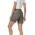 thumbnail image 2 of Xidunhg Women's Hiking Cargo Shorts Quick Dry Nylon Shorts Summer Travel Active Golf Shorts with 6 Pockets Water Resistant Brown M, 2 of 8