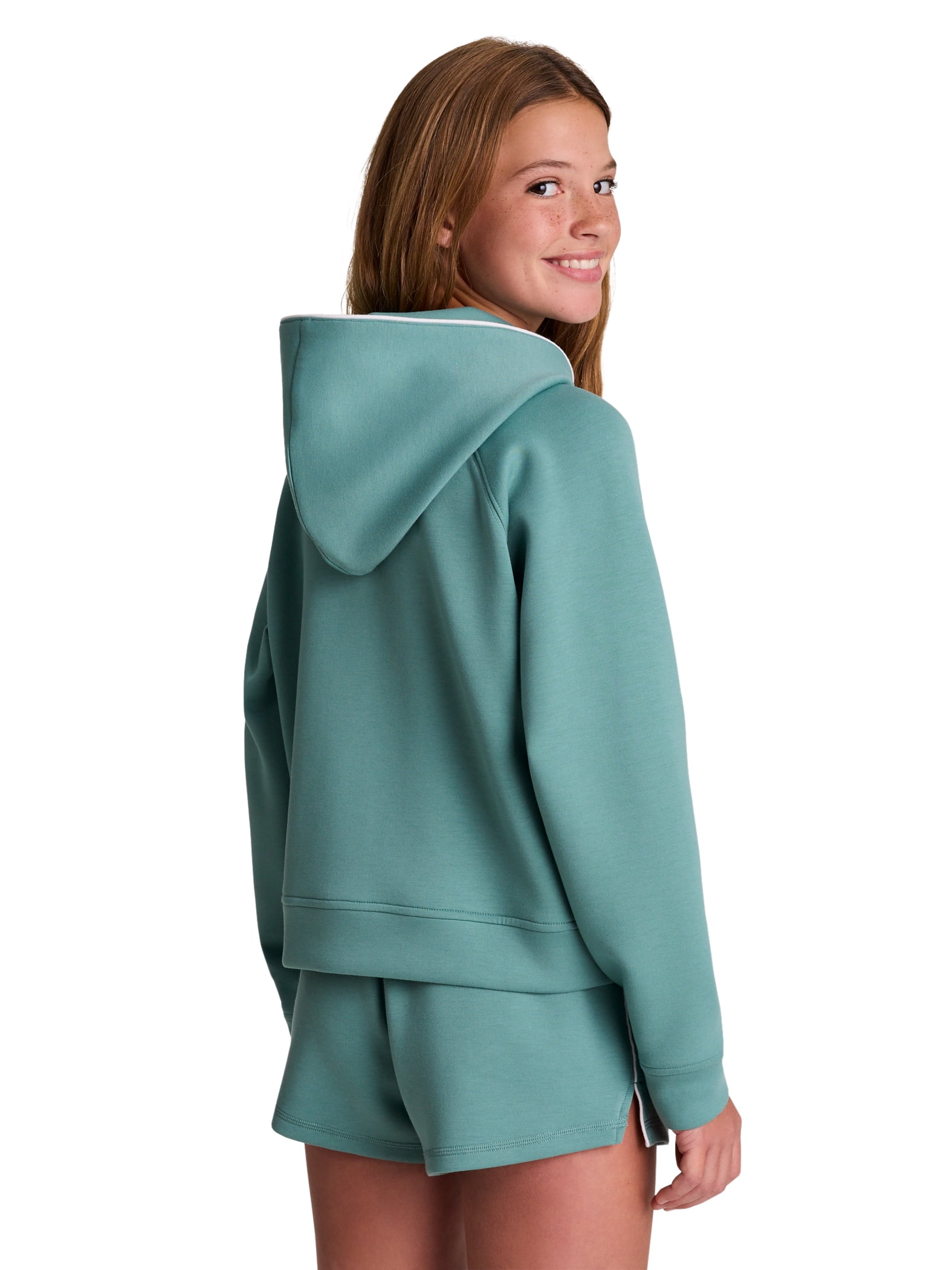 Reebok Girl’s Athletic Momentum Tech Fleece Pullover Hoodie, Sizes 4-18