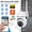 A7-White, variant on BFVV 360° Wireless Nanny Cam - Two-Way Audio & Video Recording, IP66 Weatherproof, 360° Panorama + Time-Lapse Night Vision, Indoor/Outdoor HD Home Security Camera w/ Color Night Vision