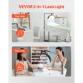 thumbnail image 2 of VEVOR Half Moon Light for Esthetician 2 in 1 LED Floor and Desk Lamp Lash Light Arched, 2 of 9