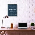thumbnail image 2 of Stupell Industries Don't Be Afraid Blue Wood Texture Inspirational Word Design Framed Wall Art by Daphne Polselli, 2 of 8
