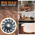 thumbnail image 7 of 12-Tooth Angle Grinder Wood Carving Disc – 16-Hole Stainless Steel Tool for Tea Tray & Detail Crafting (9.5cm), 7 of 7