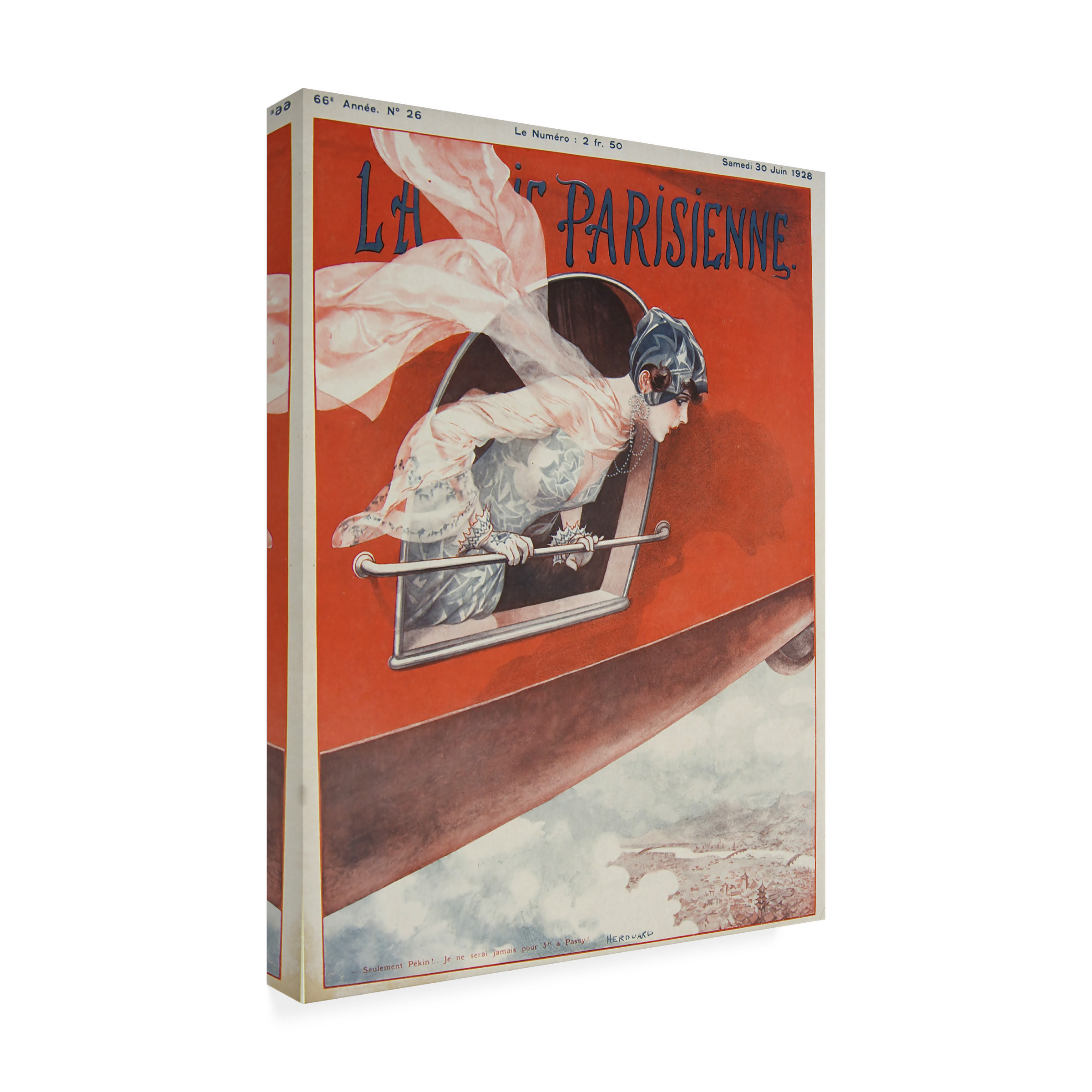 Vintage Apple Collection 'Artdeco Airplane Lavie Parisienne' Canvas Art
