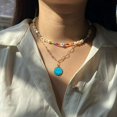 thumbnail image 4 of Collar de cadena con clip chapado en oro BEMS-14K, collar moderno para, 4 of 4