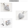 thumbnail image 3 of Heart Cremation Jewelry for Ashes Holder Urn Necklace for Dad Memorial Jewelry, 3 of 4