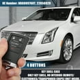 thumbnail image 2 of 4 Button Key Fob Case Keyless Entry Remote Key Shell Cover for Cadillac XTS ATS 2013-2015 NBG009768T with Blade No Chip, 2 of 8