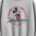 thumbnail image 2 of Disney - Mickey American Original - Women's Oversized Fleece Crew Sweatshirt, 2 of 4