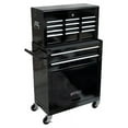 thumbnail image 2 of High Capacity Rolling Tool Chest with Wheels and Drawers, 8-Drawer Tool Storage Cabinet with Large Storage Cabinet and Adjustable Shelf Black, 2 of 8