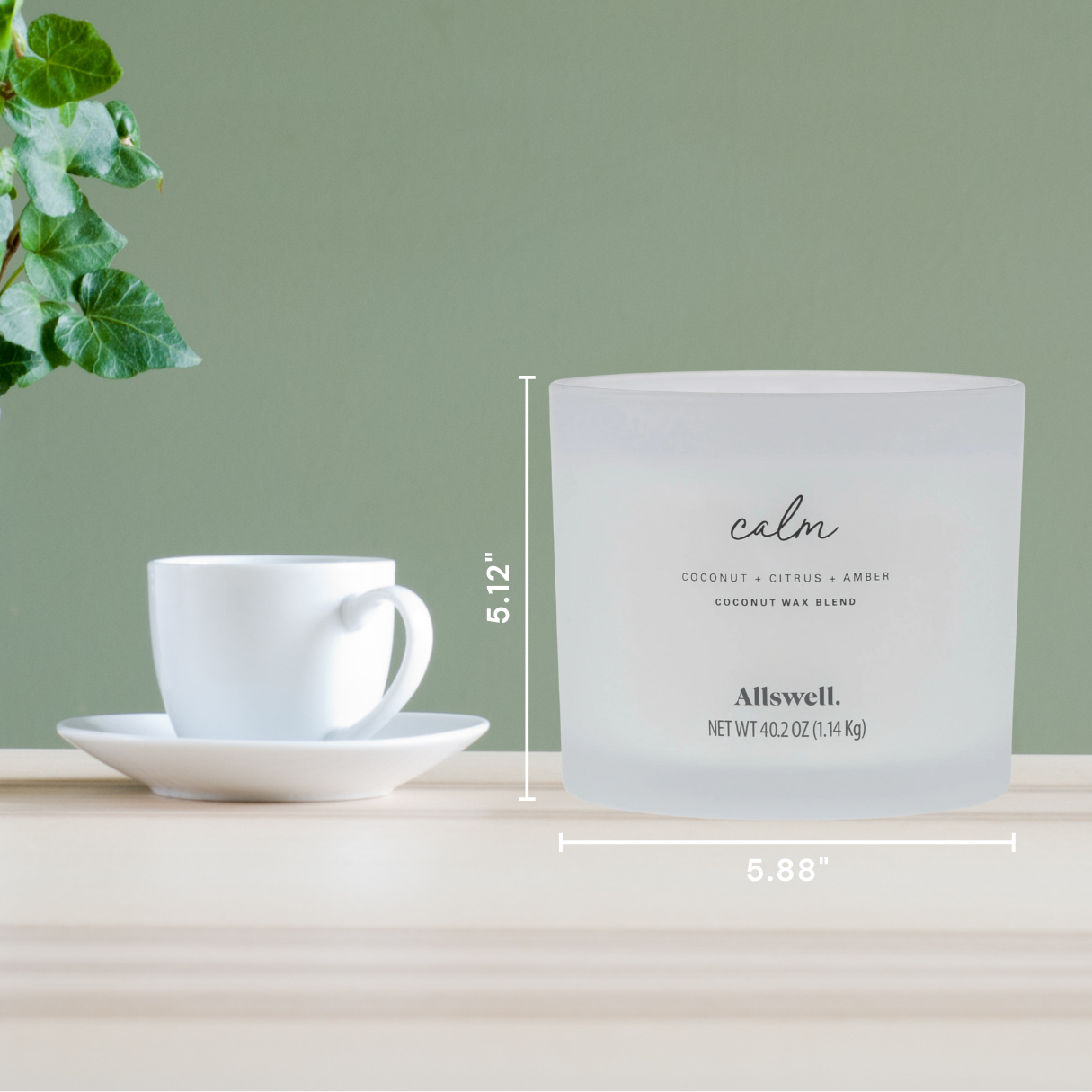 Allswell Calm 4-Wick Scented Spa Candle, 40.2 oz photo 2