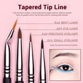 thumbnail image 2 of Eyeliner Brush Set, Professional Eye Liner Makeup Brushes 11pcs, Angled Flat Definer Ultra Fine Bent Pencil Point Eyeliner Brushes for Precision Liner, T324, 2 of 4
