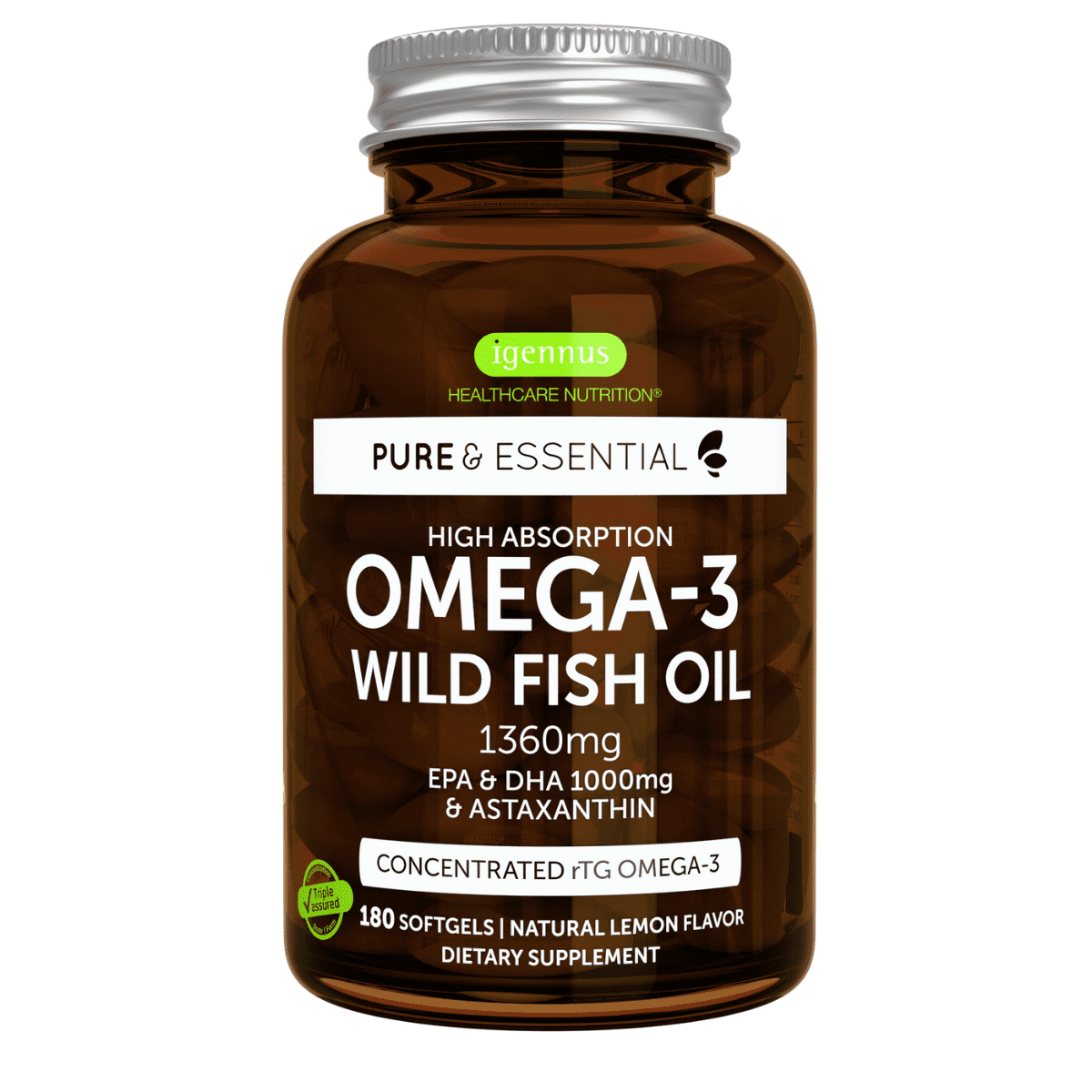 & Essential Omega-3 rTG Wild Fish Oil 1360mg, EPA 90 - Walmart.com