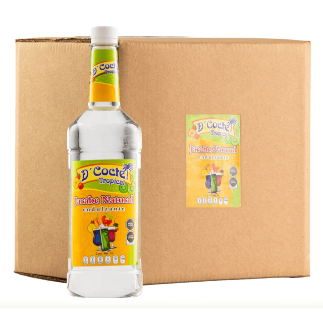 Caja Jarabe De Coctel Natural 1000 Ml C/12 Pzas
