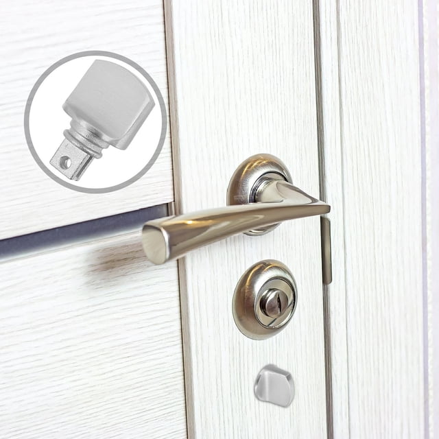 TABLZONE Easy Install Stainless Steel Privacy Door Knob for Interior Doors with Anti Theft Protection