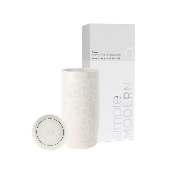 Taza de café de viaje Simple Modern Voyager, 16 ml, crema