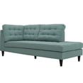 thumbnail image 4 of Modway Empress Upholstered Polyester Fabric Right Facing Chaise in Laguna, 4 of 5