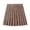 Brown, variant on Women's Casual Pleated Skirt Versatile Skirt For Daily Wear Work Study Party Dance With Color Block Design Bed Skirts