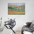 thumbnail image 5 of Montagne Sainte-Victoire Poster Paul Cezanne Wall Art Poster Gifts Bedroom Prints Home Decor Hanging Picture Canvas Painting Posters 16x24inch(40x60cm), 5 of 6