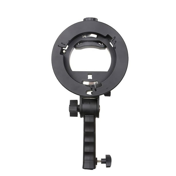 Sidaley Soporte de flash tipo S Soporte Speedlite integrado fácil de usar para Speedlite Flash Softbox Beauty Dish Fotografía de estudio fotográfico Accesorios de cámara y óptica