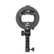 thumbnail image 1 of Sidaley Soporte de flash tipo S Soporte Speedlite integrado fácil de usar para Speedlite Flash Softbox Beauty Dish Fotografía de estudio fotográfico Accesorios de cámara y óptica, 1 of 1