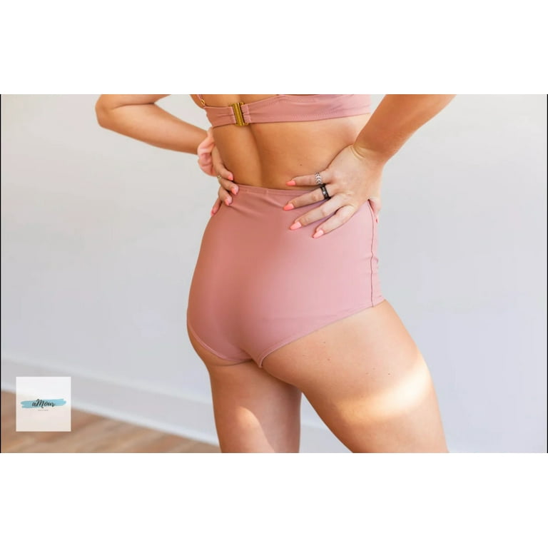 Mauve high store waisted bikini