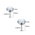 thumbnail image 2 of 10Pcs Surgical Steel Threadless Push Pin Labret Ring Lip Piercing Opal Top Ear Cartilage Helix Tragus Stud Body Piercing Jewelry ZR, 2 of 6