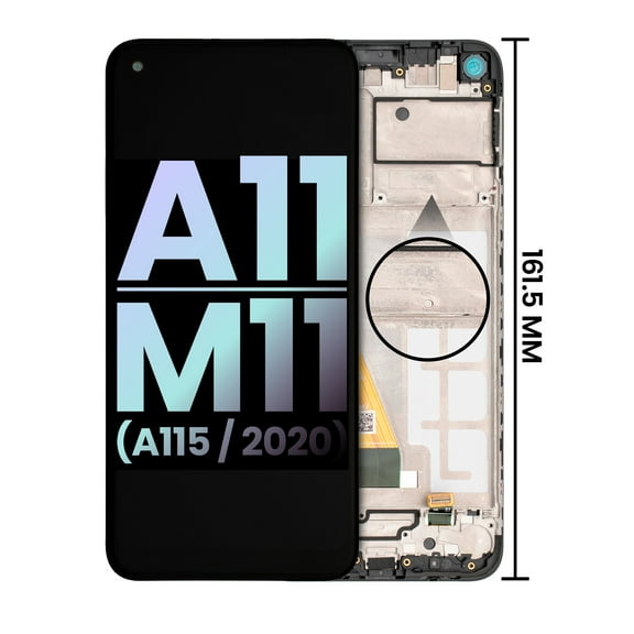 Replacement LCD Assembly W/Frame Compatible For Samsung Galaxy A11/M11 (A115U & M115U/2020) (NA Version) (All Colors)