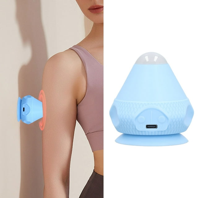 Mountable Massage Ball Suction Cup Wall Massage Tool Vibration Heated Back Massager For Point Deep Tissue Neck Fascia Relaxation