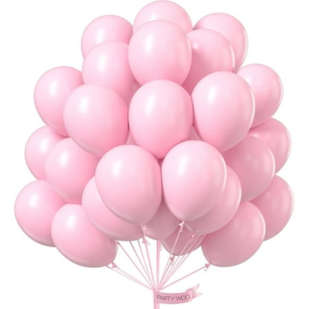 Light Pink Balloons 50 Pcs 12 Inch Pastel Baby Pale Pink Latex Helium Balloons For Baby Shower Gender Reveal Valentine S Day Engagement Wedding Princess Birthday Party Decorations Pink-Q05