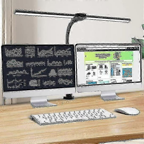 Double Head Led Desk Lamp Architect Desk Lamps For Home Office 24w Brightest Workbench Office Lighting-5 Color Modes