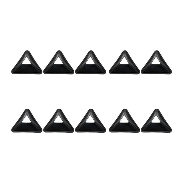 koolsoo 10 Pieces Soccer Triangle Training Cones Practice Lightweight Cross Training Black