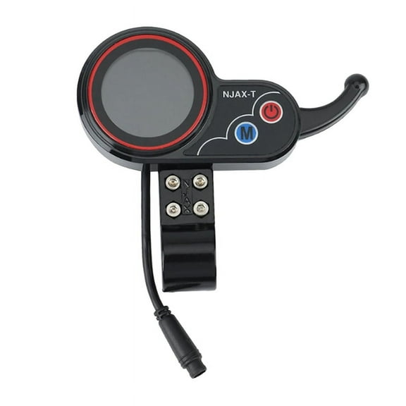 NJAX-T Electric Scooter Dashboard Meter 36V 48V Adjustable 6PIN for Electric Scooter Accessories,1 * Meter,Black