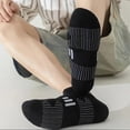 thumbnail image 4 of Voska Men's Breathable Thin Athletic Ankle Socks Moisture Wicking Gym Casual Daily Socks Black One Size, 4 of 5