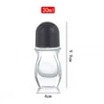 thumbnail image 2 of Glass Empty Roller Bottles With Plastic Roller Deodorant Roll Bottles Containers Leak Proof Massage Roller Bottles 2PCS, 2 of 7