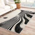 thumbnail image 1 of Abstract Rugs for Living Room - Washable Rugs Optical Illusion Rug & Home Decor, 3x5 Area Rug, Psychedelic Art Deco Rugs for Entryway, Non Slip Small Indoor Door Mat, Black and White Modern Carpet, 1 of 7