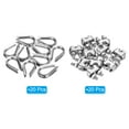 thumbnail image 3 of Unique Bargains 1/8' Wire Rope Kit, 40 Pack M3 Stainless Steel Thimbles & Clamps for Wire Rope, 3 of 7