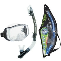 TUSA Sport Adult Imprex 3D Purge Mask and Dry Snorkel Combo, Gray
