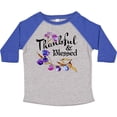 thumbnail image 3 of Inktastic Thankful and Blessed Inspirational Saying with Flowers Boys or Girls Toddler T-Shirt, 3 of 5