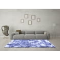 thumbnail image 3 of Ahgly Company Machine Washable Indoor Rectangle Abstract Blue Modern Area Rugs, 6' x 9', 3 of 4